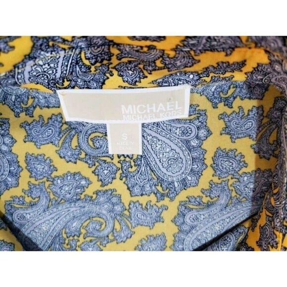 Michael Kors Women's Silk Point Collar Long Sleeve Button Down Blouse Small NWOT - Picture 8 of 8